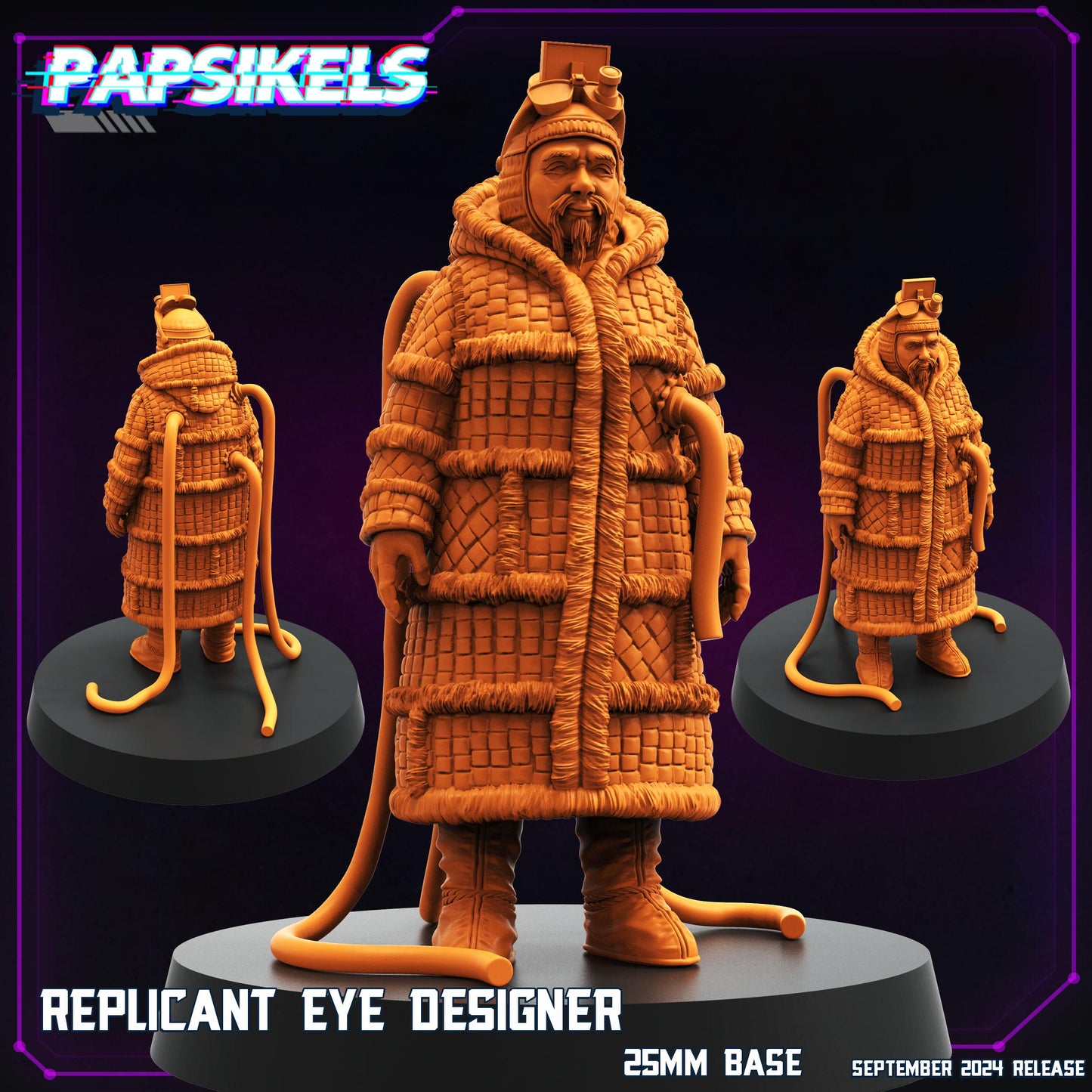 Replicant Eye Designer - 28mm 32mm 40mm Scale Cyberpunk Miniature  |  Blade Runner | | Papsikels