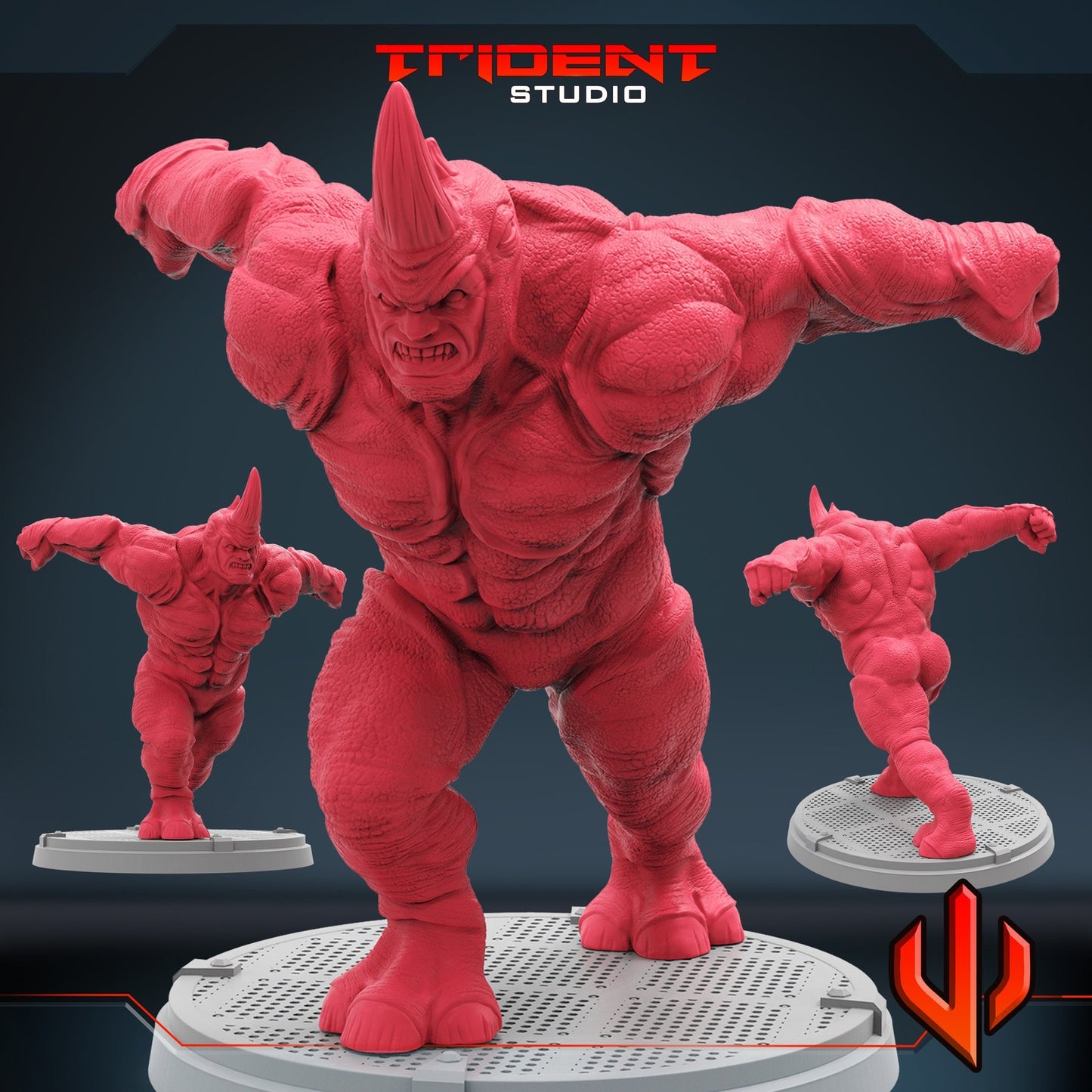 Grey Bulldozer Rhino - 40mm  Miniature | Crisis Protocol Proxy | Trident