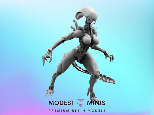 Gigerian Brood Succubus C - 32mm Scale Alien Miniature | RPG | Sci fi | Cyberpunk | Role Playing | DnD | Papsikel