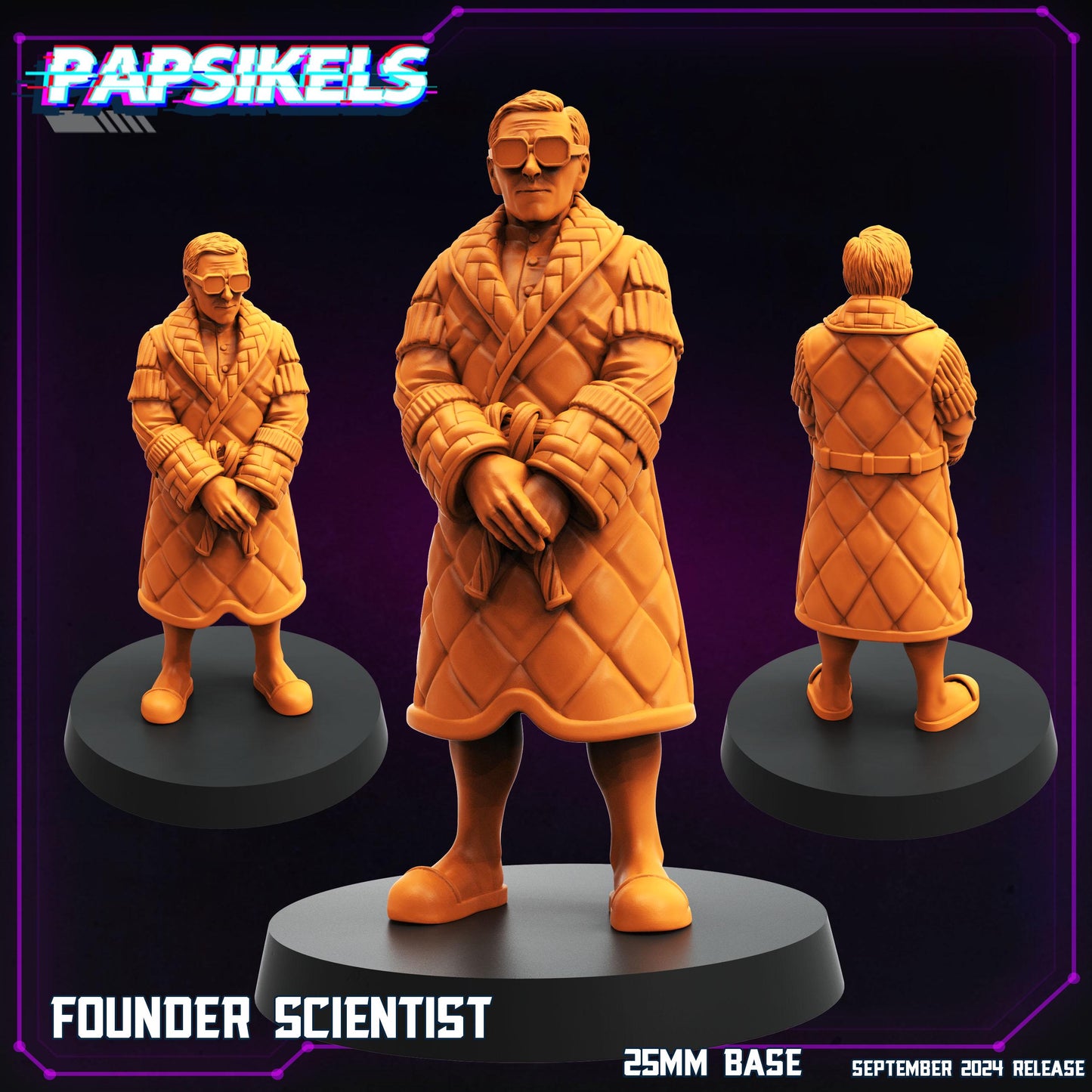 Founder - 28mm 32mm 40mm Scale Cyberpunk Miniature  |  Blade Runner | | Papsikels