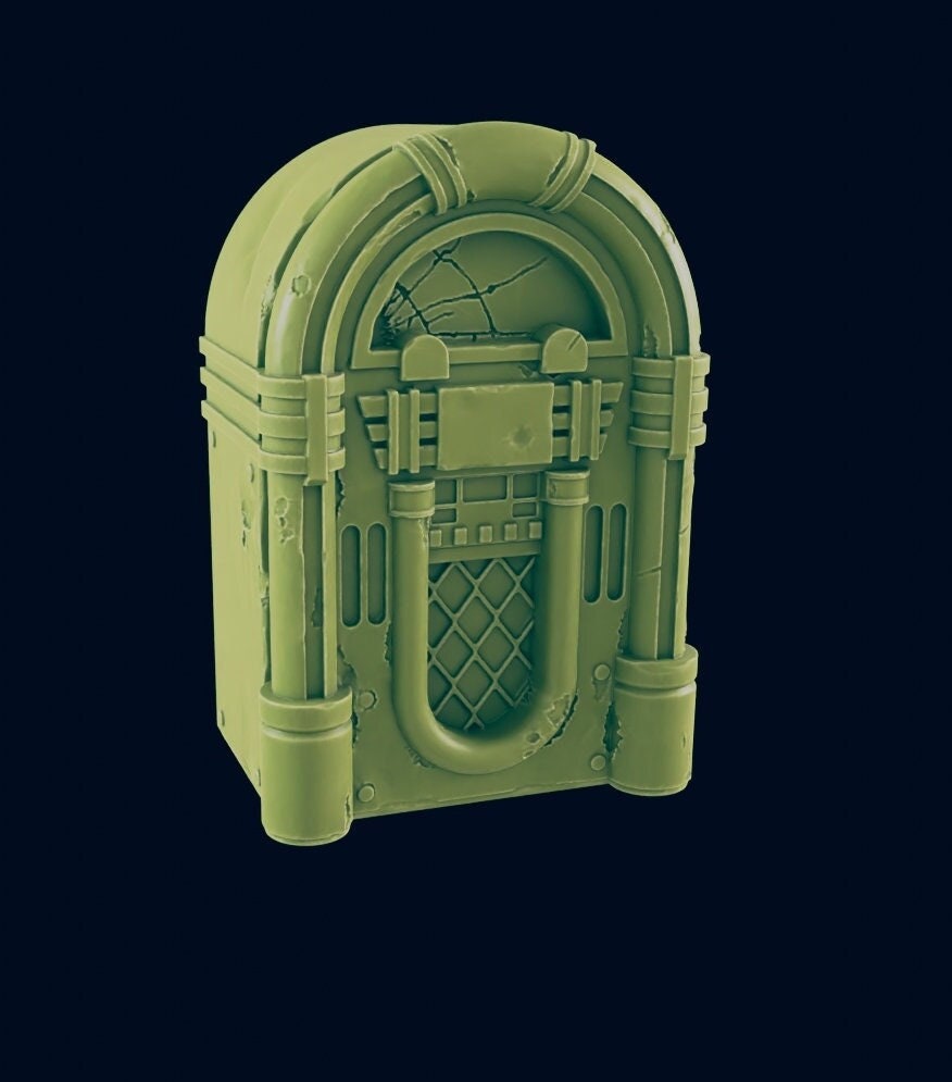 Juke Box Scatter Terrain | 28mm - 54mm Scale | Survivor Terrain | Fantasy Scatter | Sci Fi Terrain | Superhero