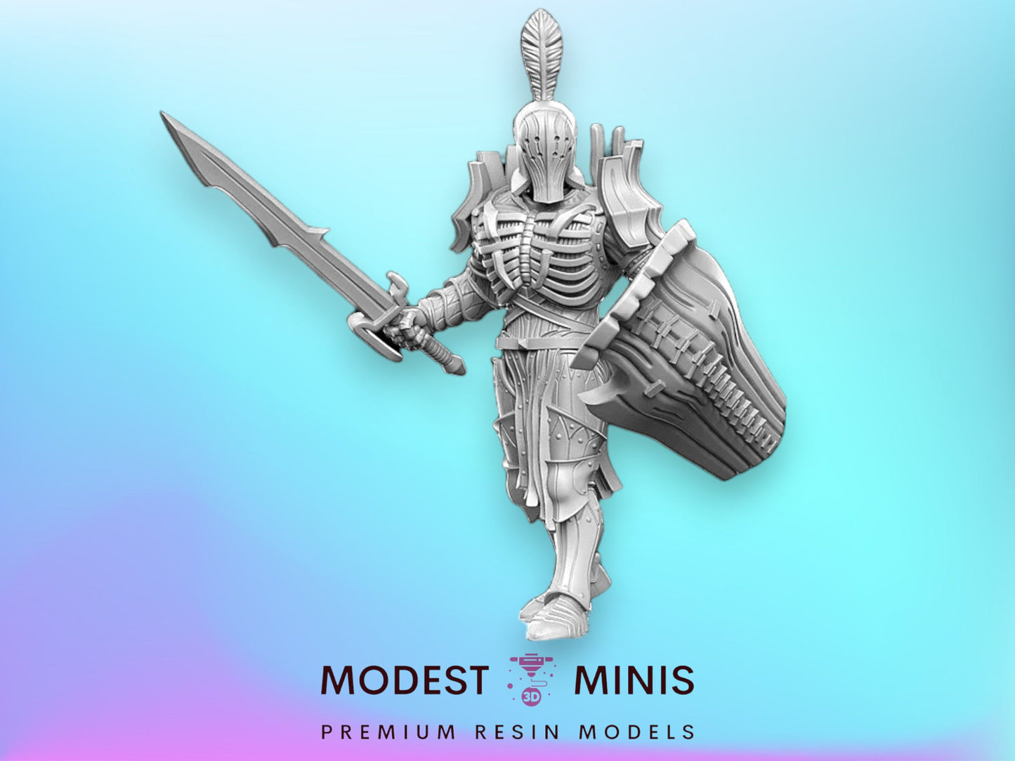 Amladril 2 Elf Deathknight - 28mm 32mm Scale DnD Miniature | Dungeons and Dragons | Witcher Contract - RN Estudio