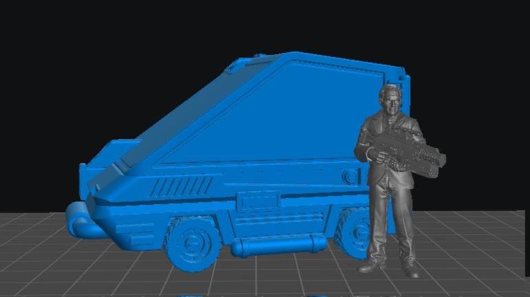 Cyber Car Armasen Compact - 28mm 32mm 40mm Scale Cyberpunk Miniature  |  Blade Runner | | Papsikels