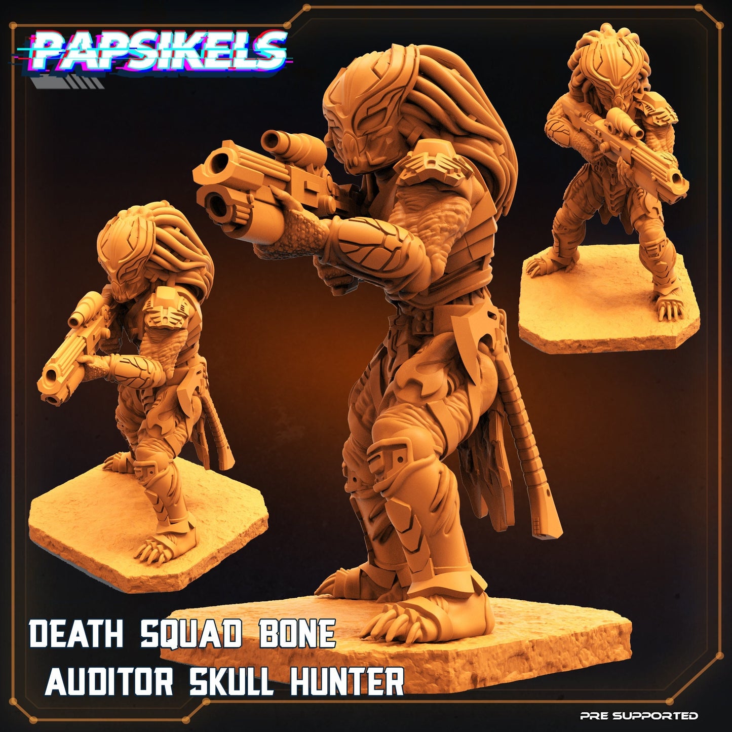 Death Squad Auditor - Resin 3D Print Alien Miniature | RPG | Sci fi | Cyberpunk | Role Playing | DnD | Papsikel