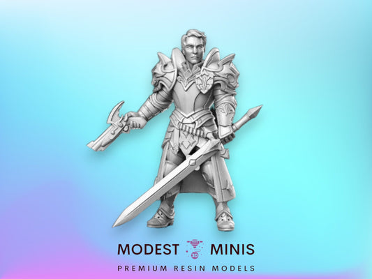 Monster Hunter Sir Kris - 32mm Scale DnD Miniature | Dungeons and Dragons | JRPG Mini - RN Estudio