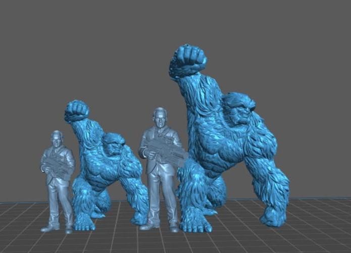 Squatch -  Sasquatch 40mm  Miniature | Crisis Protocol Proxy | Trident