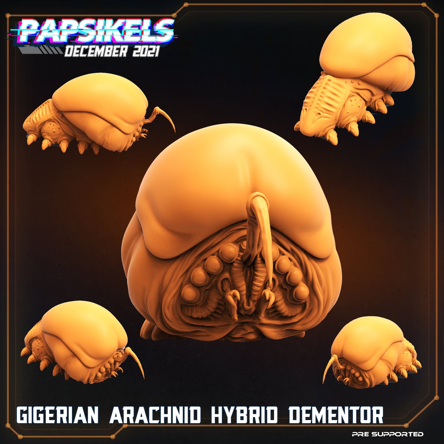 Alien Arachnid Hybrid Dementor - 32mm Scale Alien Miniature | RPG | Sci fi | Cyberpunk | Role Playing | DnD | Papsikel
