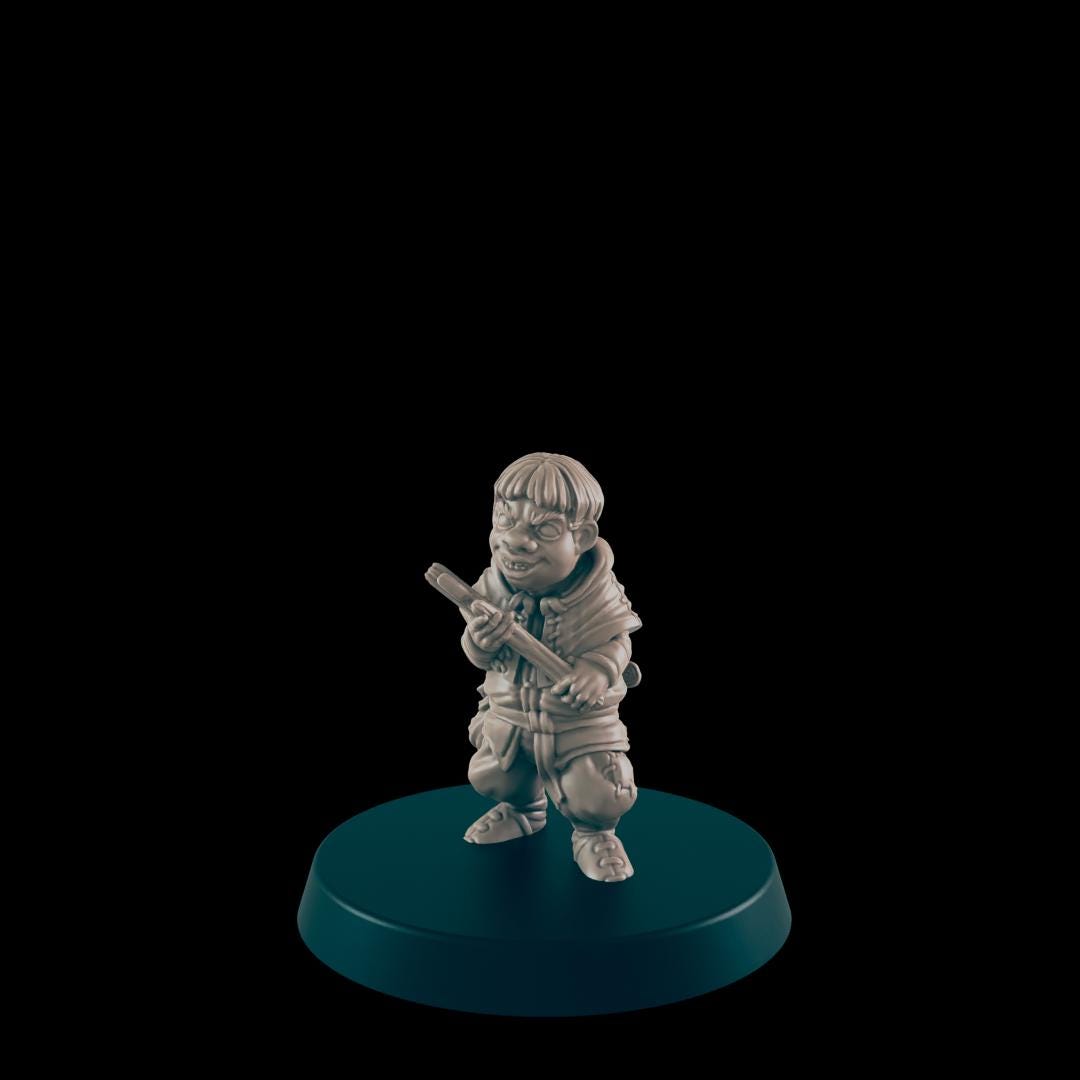 Troublemakers Set | 25mm - 100mm Scale | DnD | EC3D Fantasy Mini | Everyday Folk