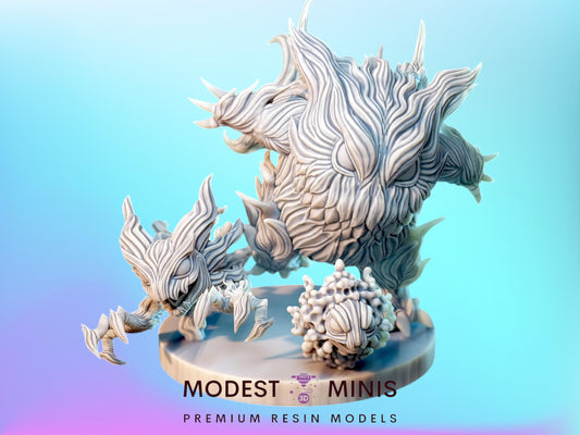 Poison Ghost Diorama - Resin Kaiju Minis | Dungeons and Dragons Mini | Sci Fi | Fantasy Resin