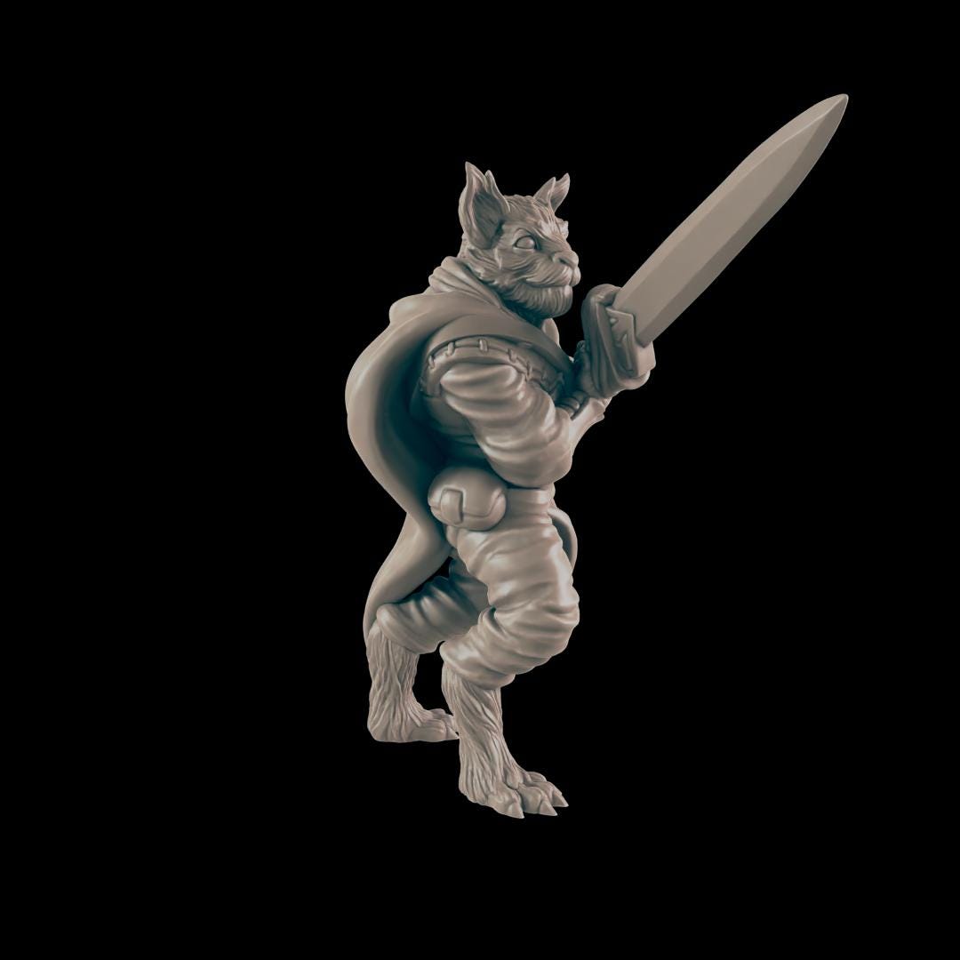 Fighter Heroes | 25mm - 100mm Scale | DnD | EC3D Fantasy Mini | Everyday Heroes