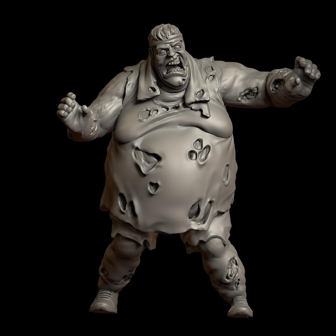 Zombie Gym and Survivors | 28mm - 100mm Scale Resin Mini | Zombicide | Vaultz
