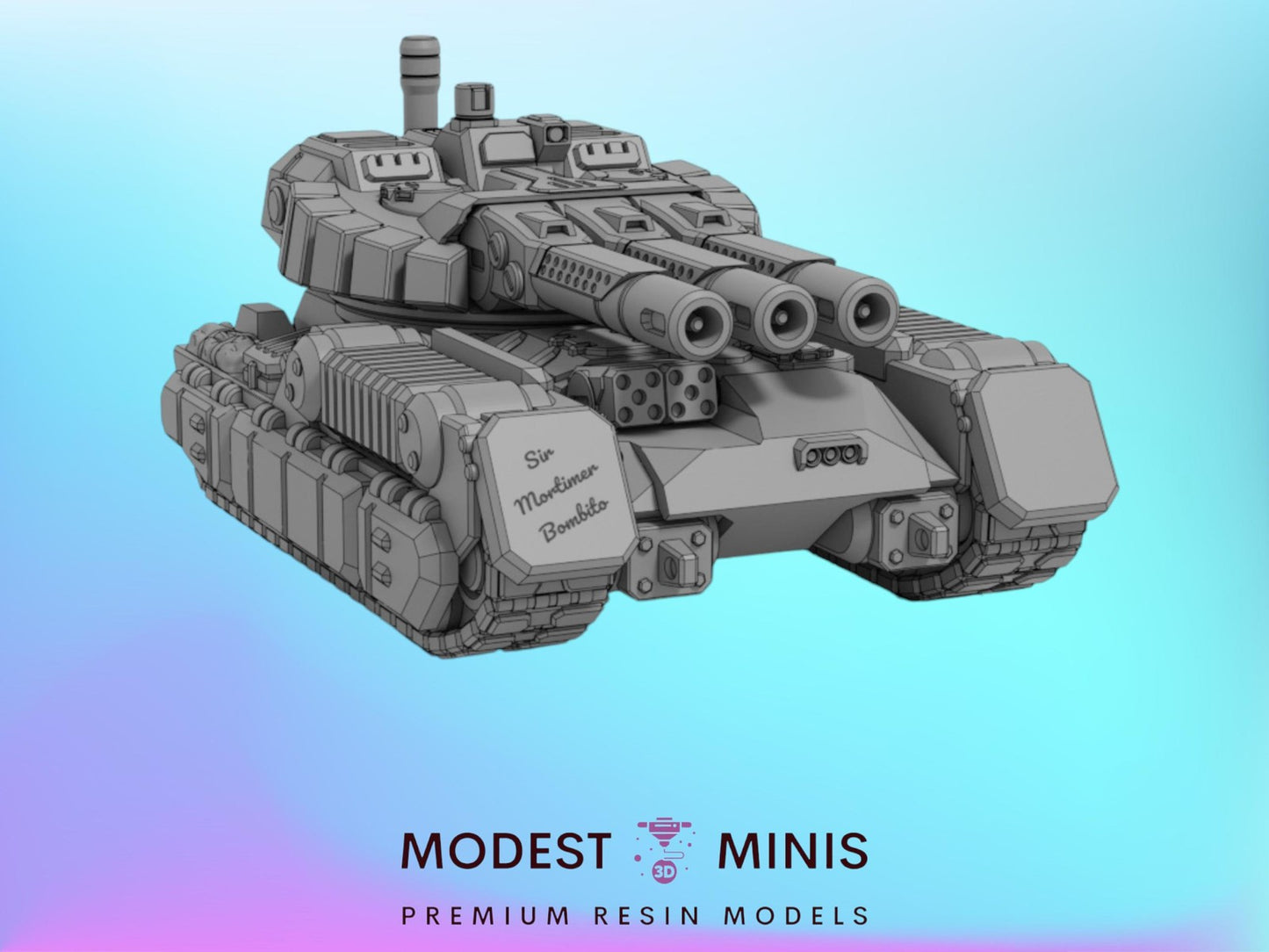 Burk Eins Heavy Tank | 1:265 | 285 | 6mm Battletech Scale | Sir Mortimer