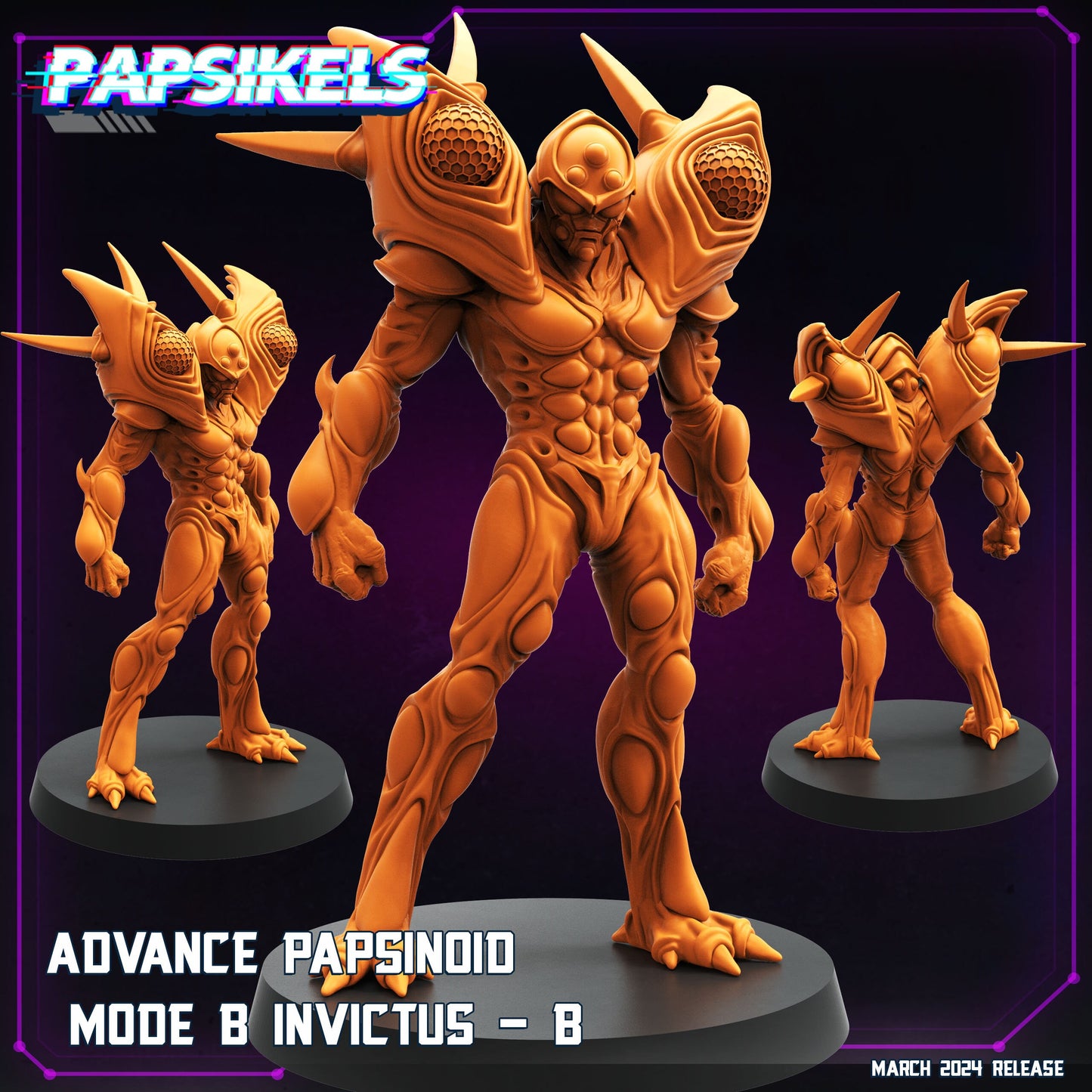 Advance Papsinoid Mode B Set - Resin Cyberpunk Miniature  | Papsikels