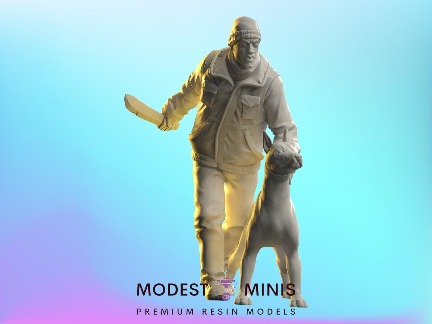 Survivor Thing Dylan | 28mm - 100mm Scale Resin Mini | Zombicide | Vaultz