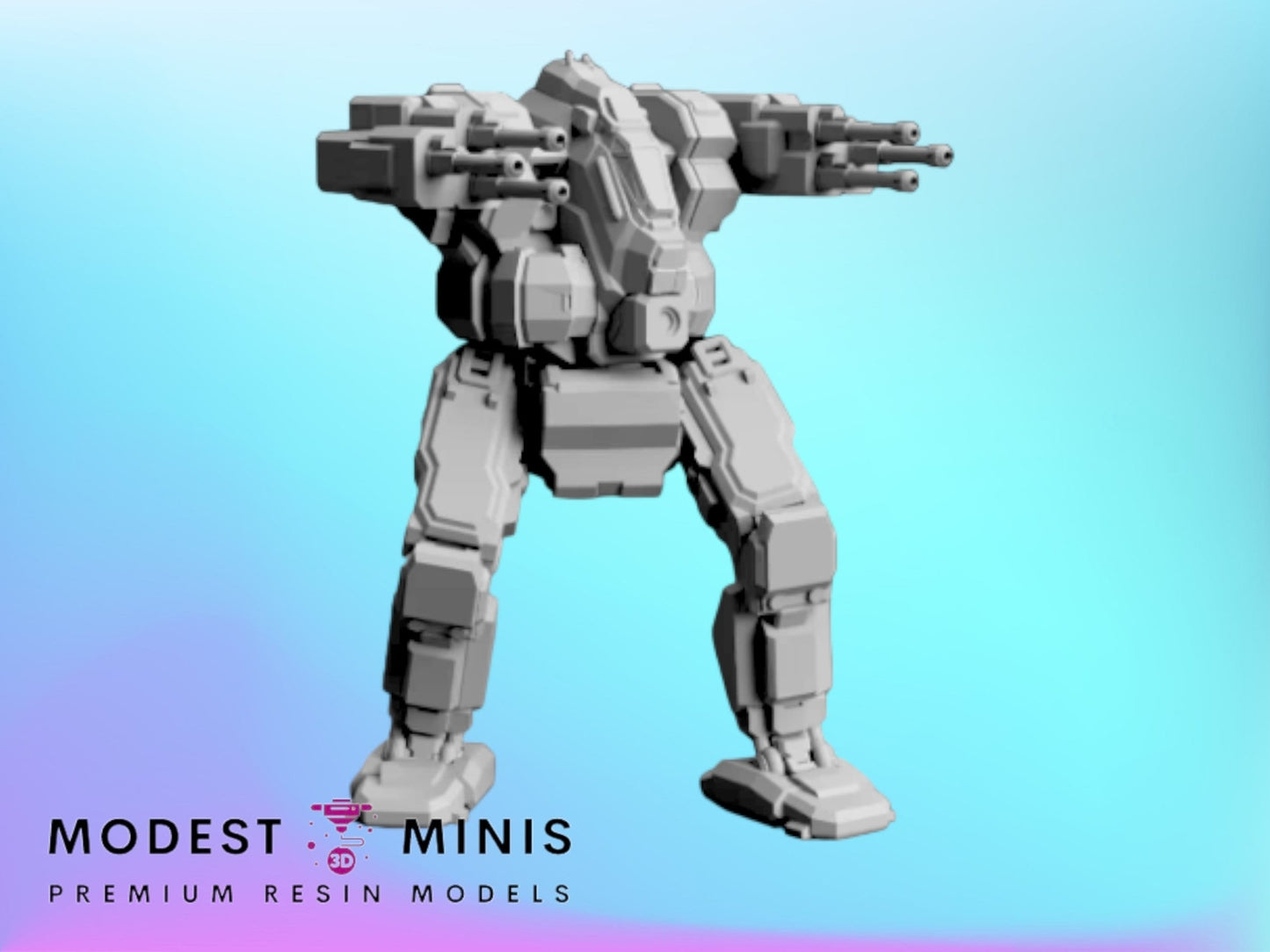 Blackjack BJ-A | 1:265 | 6mm Battletech Scale | Mecha | Sir Mortimer