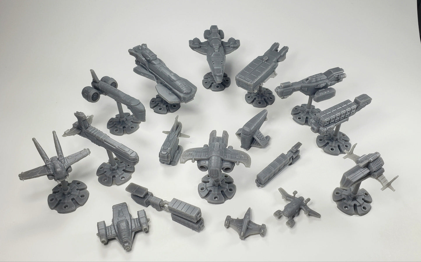 17pc Civilian Space Fleet - Fleetscale Mini | Starfinder | Billion Suns | Starmada | Firefly | Tera Conflict