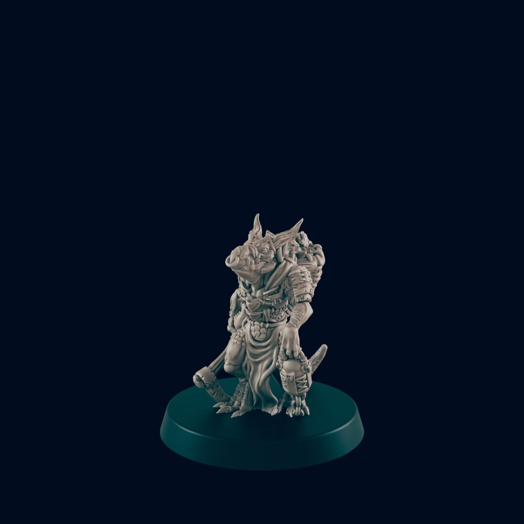 4pc Kobolds Set - 25mm - 75mm Scale | DnD | EC3D Fantasy Mini | Beasts and Baddies