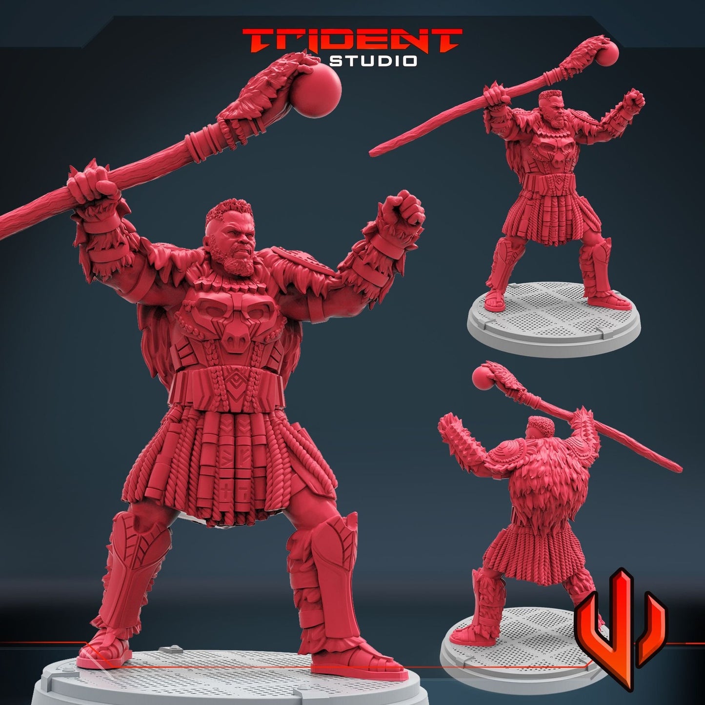 Gorilla Leader B - M'baku 40mm  Miniature | Crisis Protocol Proxy | Trident