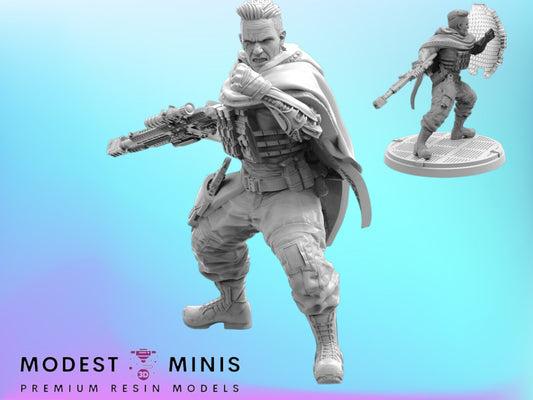 Mutant Time Traveler B Bishop- 40mm  Miniature | Crisis Protocol Proxy | Trident