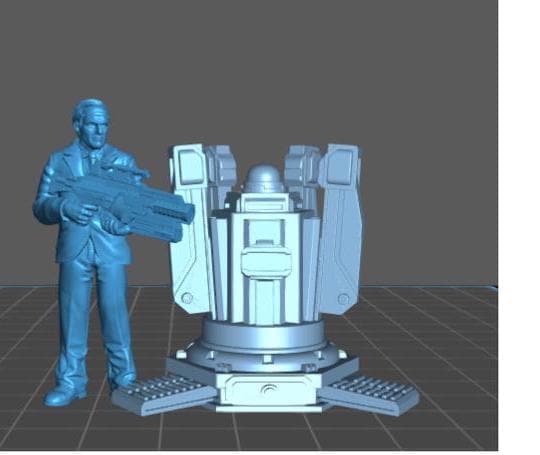 Democracy Hellnuke - 32mm Scale Alien Miniature | RPG | Sci fi | Role Playing | DnD | Papsikel