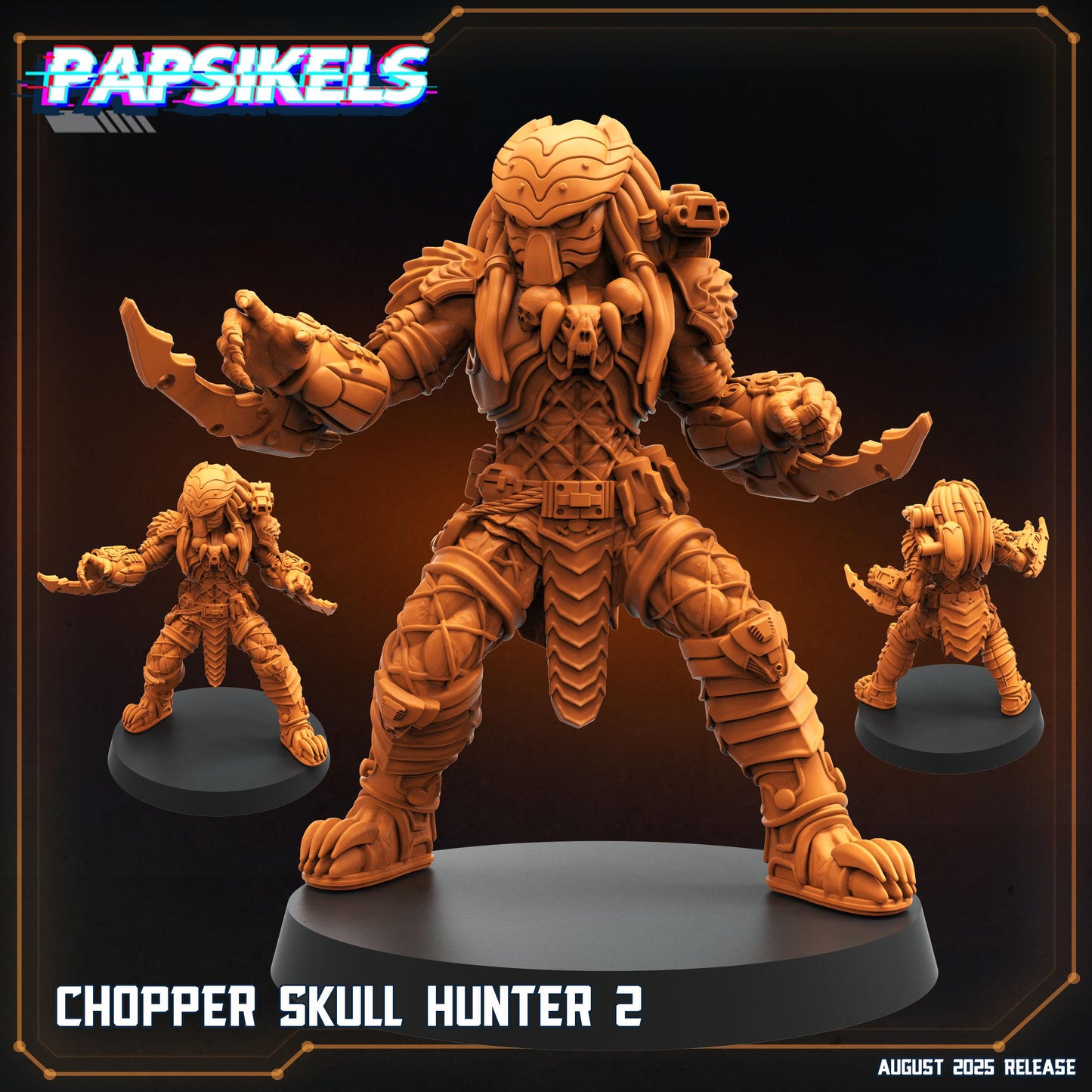 Chopper Skull Hunter - Resin 3D Print Alien Miniature | RPG | Sci fi | Cyberpunk | Role Playing | DnD | Papsikel