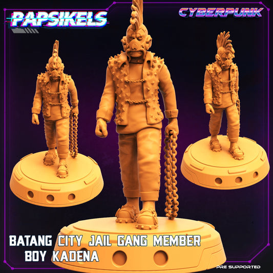 Cyberpunk Boy Kadena - 32mm Scale Alien Miniature  | Batang City | Papsikels