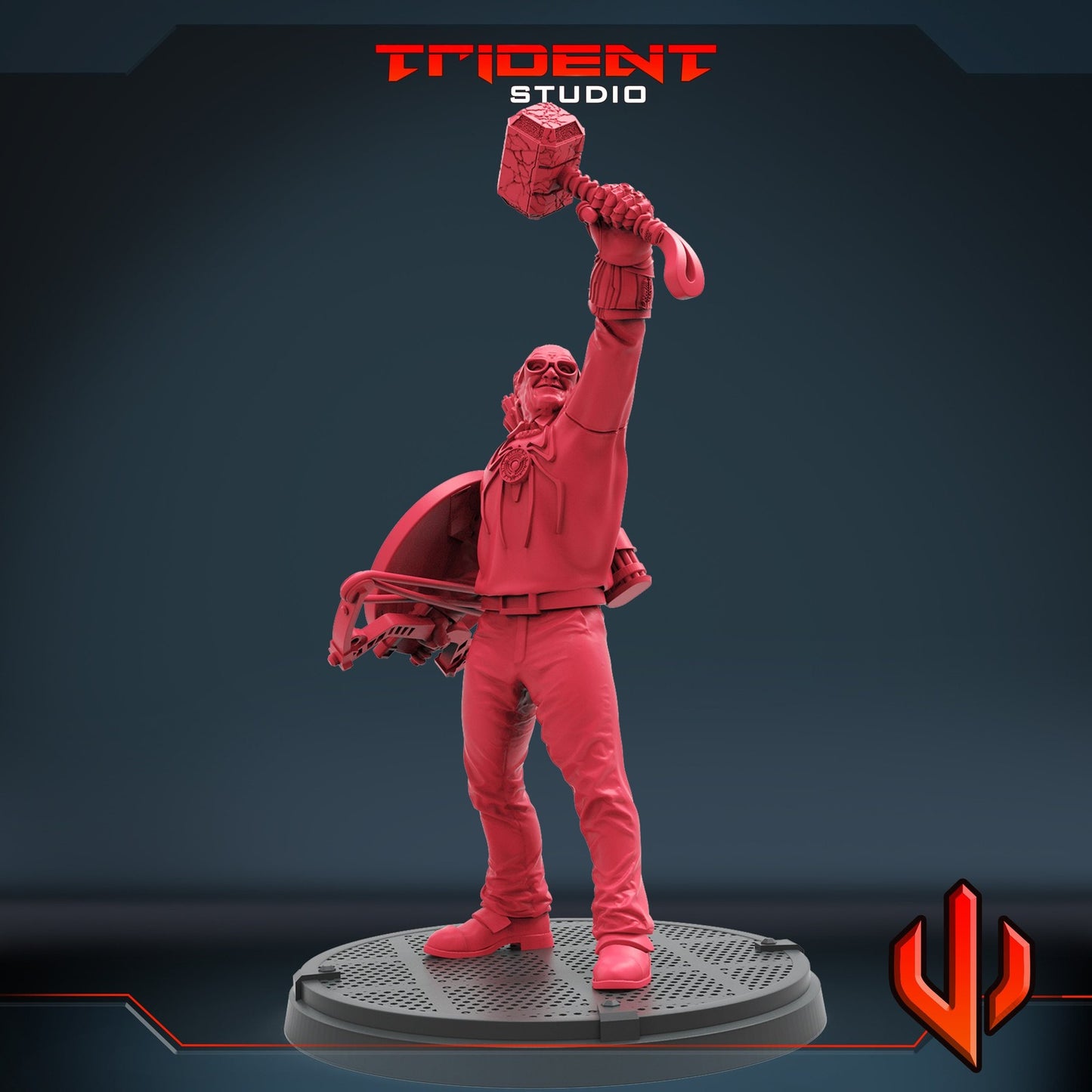Creator Stan the Manly C - 40mm  Miniature | Crisis Protocol Proxy | Trident
