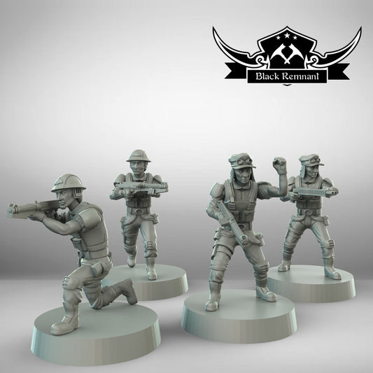 7pc Modular Onderon Insurgents - 28mm - 40mm Scale | Star Wars Legion Mini