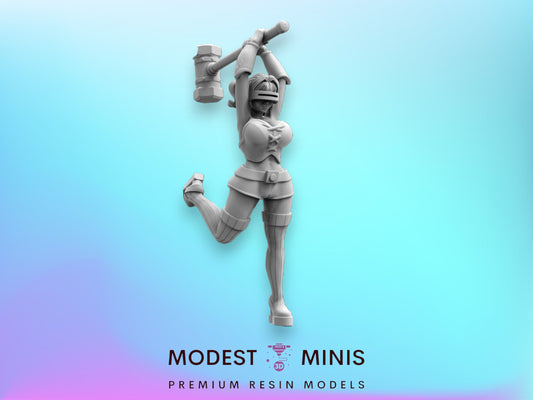 5pc Cyberpunk Pokster Heartbreakers - 32mm Scale Alien Miniature  | Law Upholders | Papsikels