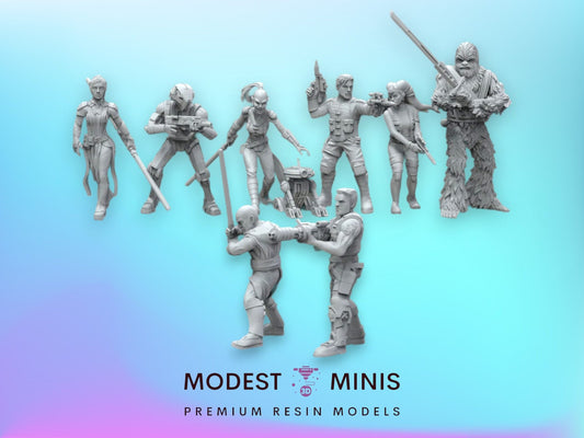9pc KOTOR Squad - 28mm - 40mm Scale | Star Wars Legion Mini