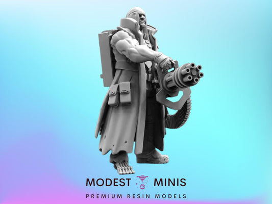 E-1000 Annihilator A Cyborg - Resin 3D Print Alien Miniature | RPG | Sci fi | Cyberpunk | Role Playing | DnD | Papsikel