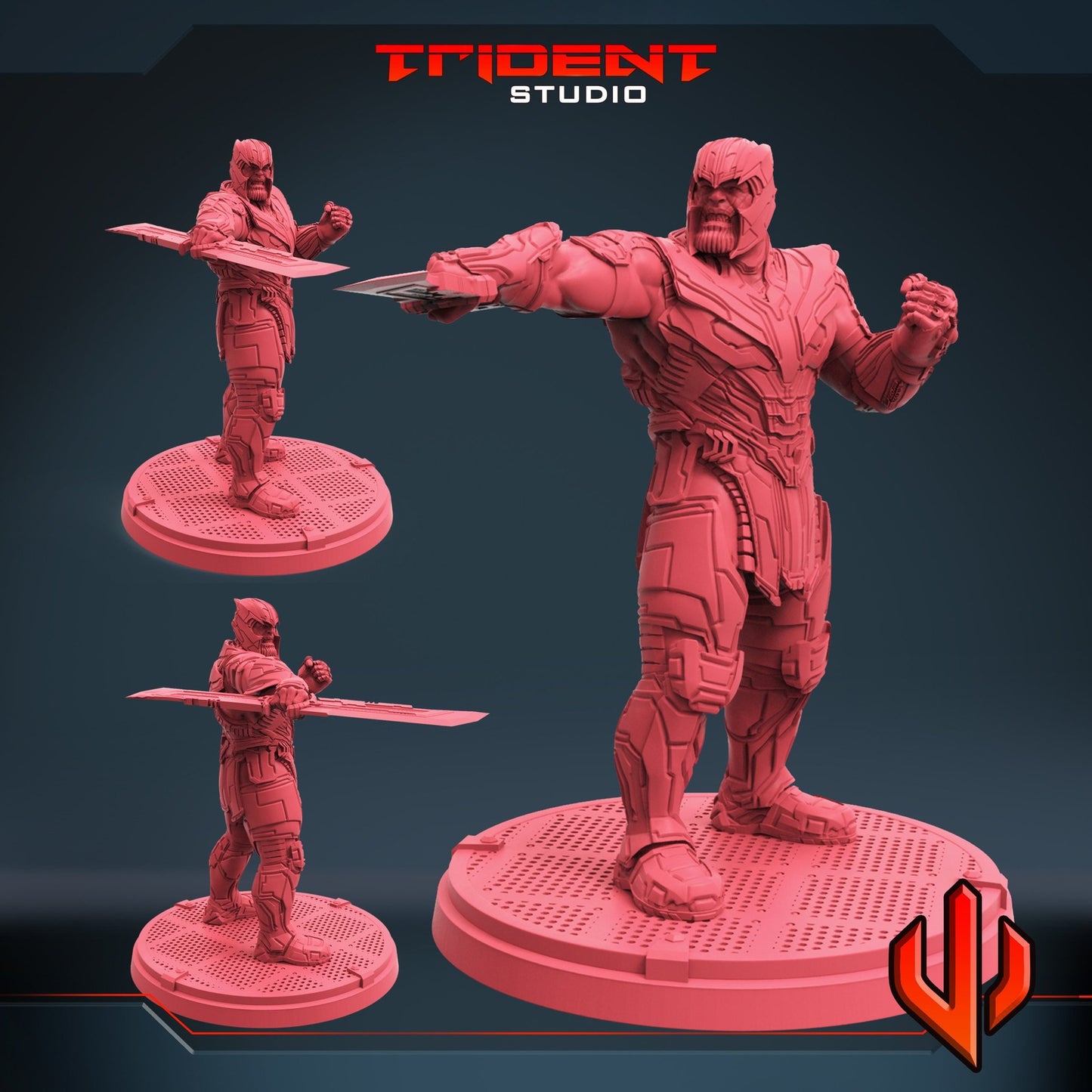 Gauntlet God Thanos - 40mm  Miniature | Crisis Protocol Proxy | Trident