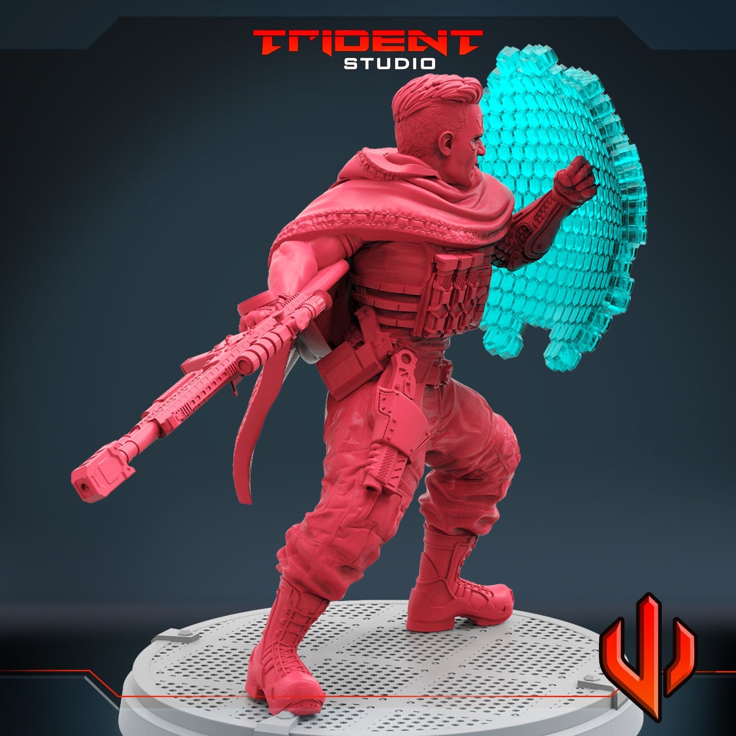 Mutant Time Traveler B Bishop- 40mm  Miniature | Crisis Protocol Proxy | Trident