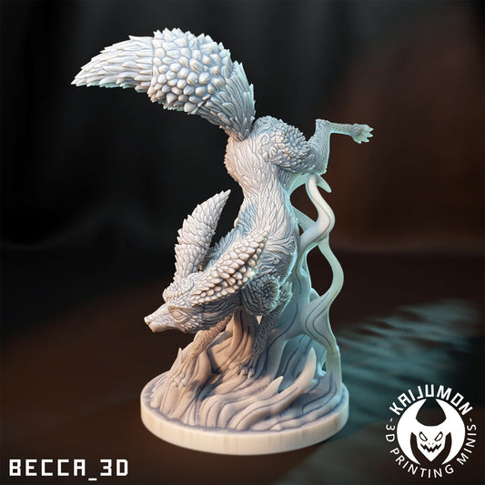Dark Fox - Resin Kaiju Minis | Dungeons and Dragons Mini | Sci Fi | Fantasy Resin