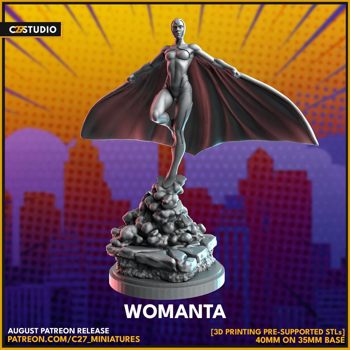 Womanta - 32mm - 40mm Mini | Crisis Protocol Proxy | C27