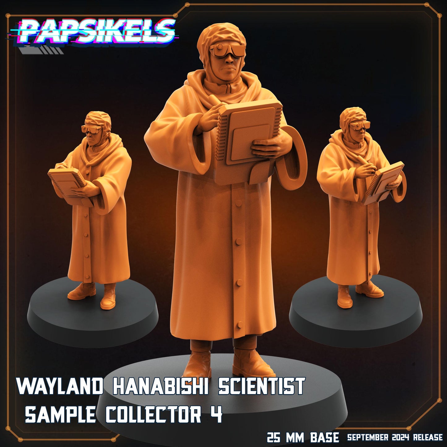 Sample Collectors 1-5 - 32mm Scale Alien Miniature | RPG | Sci fi | Cyberpunk | Role Playing | DnD | Papsikel