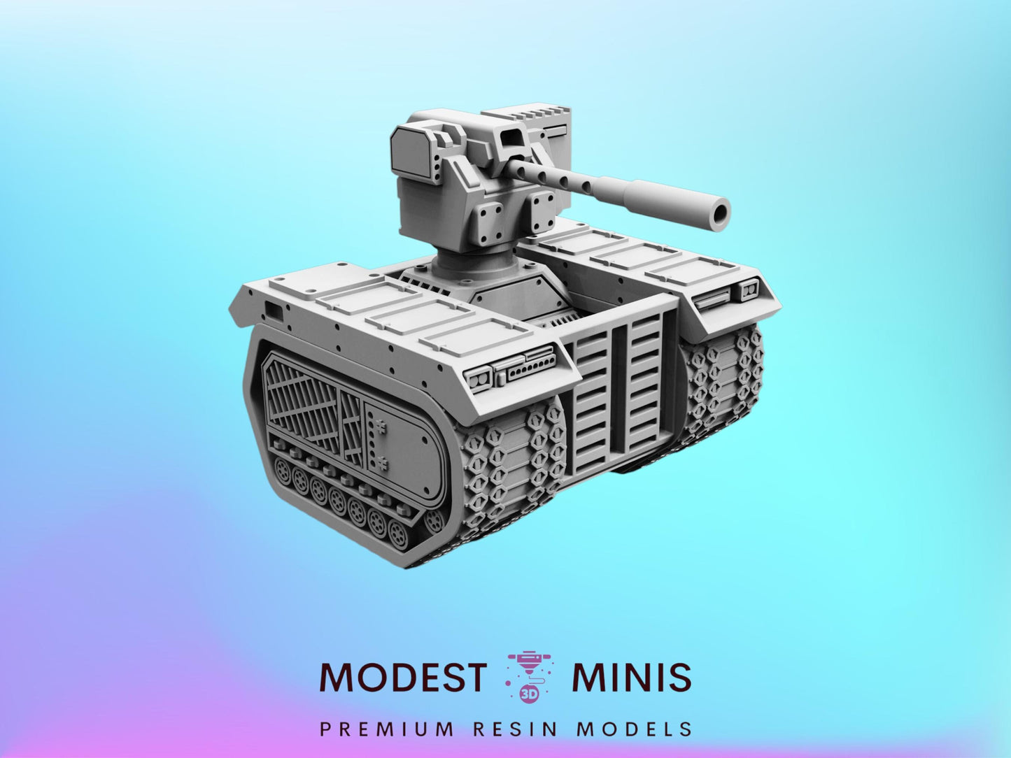 Unmanned Vehicle Sentry - 28mm 32mm 40mm Scale Cyberpunk Miniature  |  Blade Runner | | Papsikels