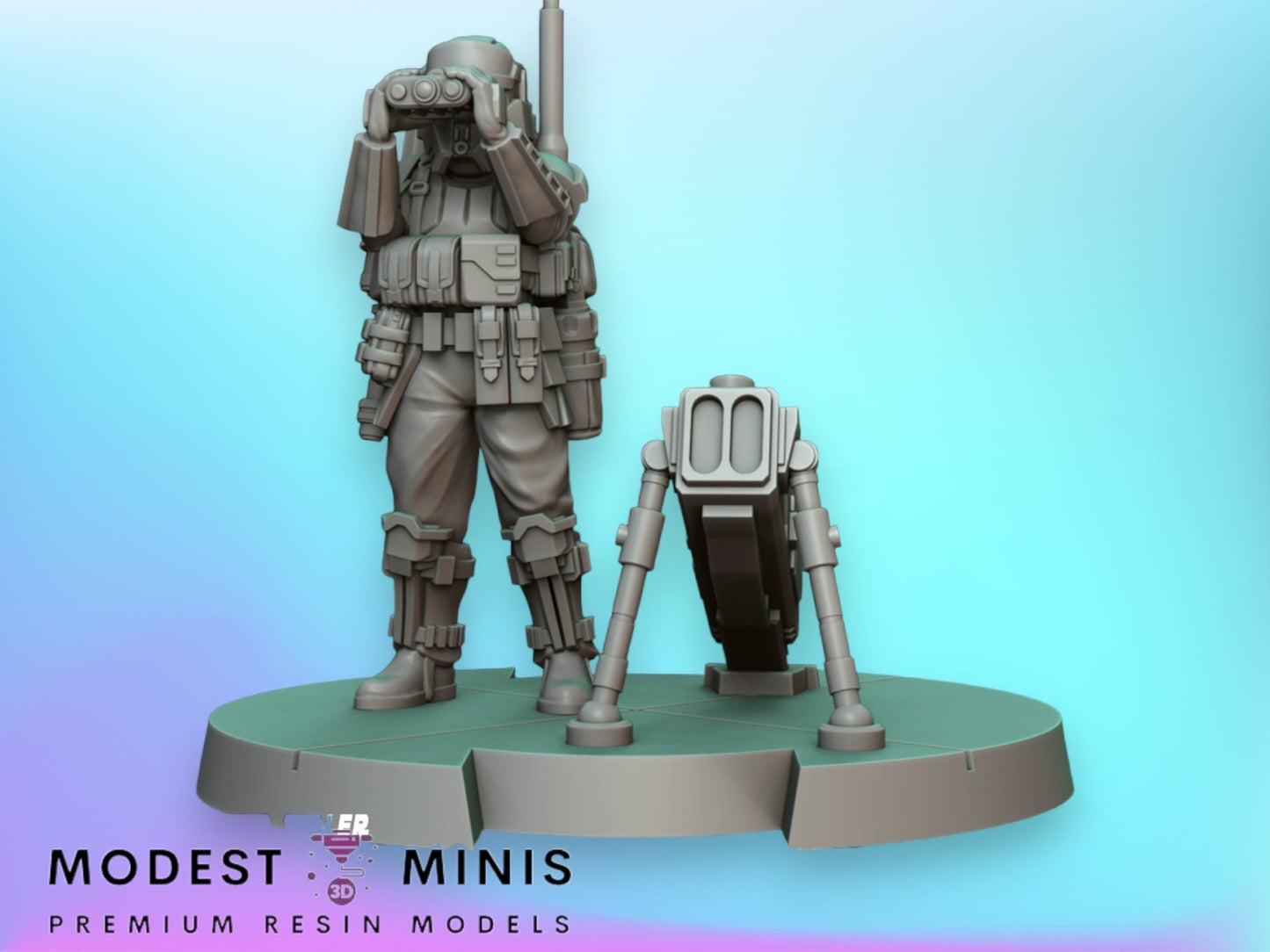 Beach Trooper Mortar - 28mm - 40mm Scale | Jandro | Star Wars Legion Mini