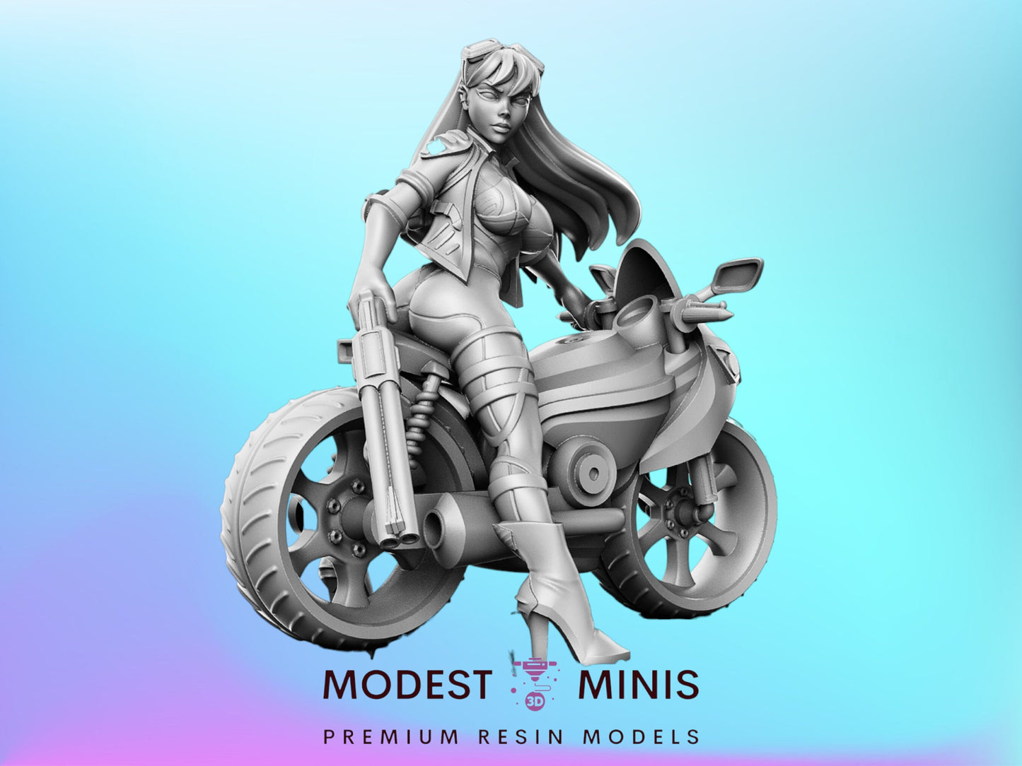 RN Cyberpunk 1 - Resin Cyberpunk Miniature  |  | RN Estudio