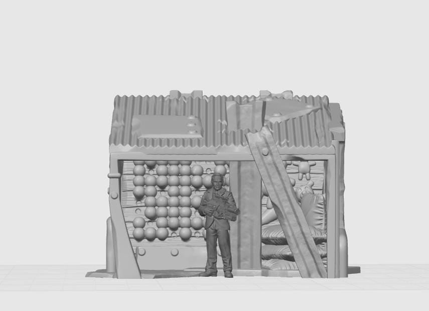 Dart Game Abandoned Theme Park | 28mm - 40mm Scale | Survivor Terrain | Fantasy Scatter | Sci Fi Terrain | EC3D Badlands