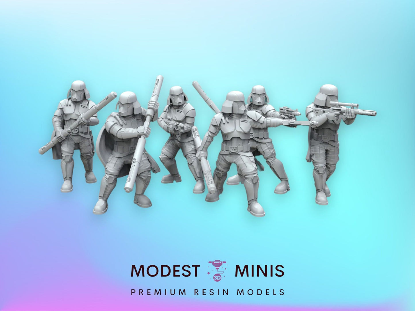 6pc Authority Capital Guard - 28mm - 40mm Scale | Star Wars Legion Mini
