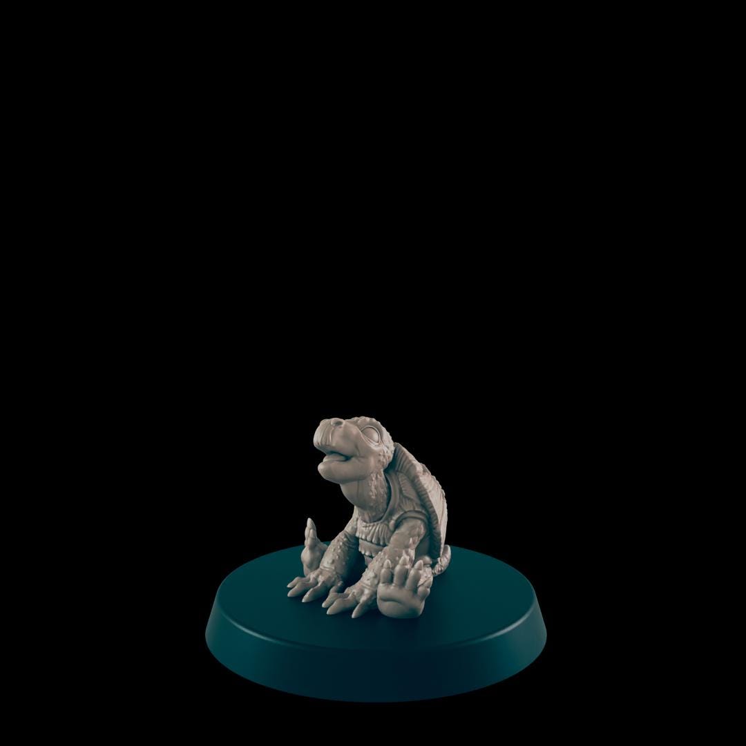 Turtlefolk | 25mm - 100mm Scale | DnD | EC3D Fantasy Mini | Everyday Folk