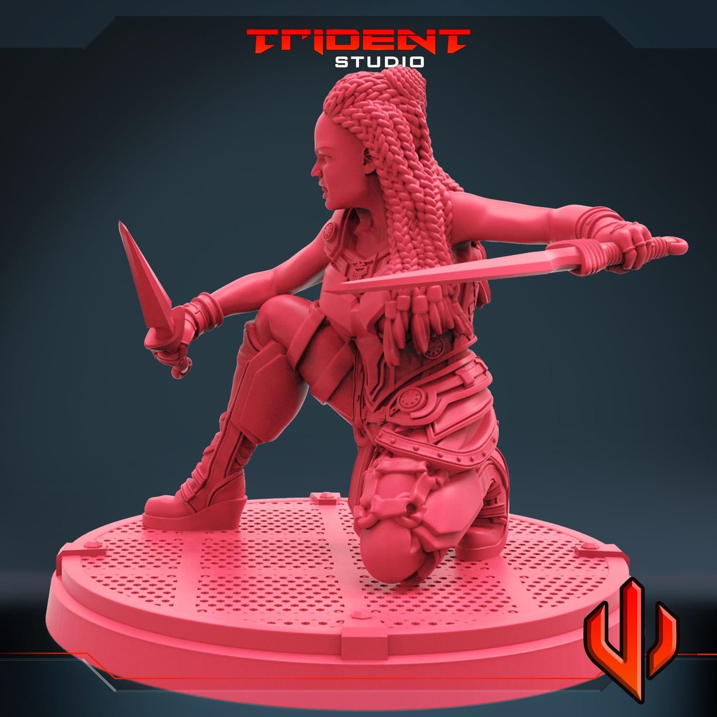 Norse Angel A - 40mm  Miniature | Crisis Protocol Proxy | Trident