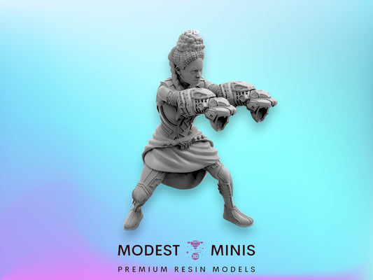 Snake Gauntlets - Shuri 40mm  Miniature | Crisis Protocol Proxy | Trident