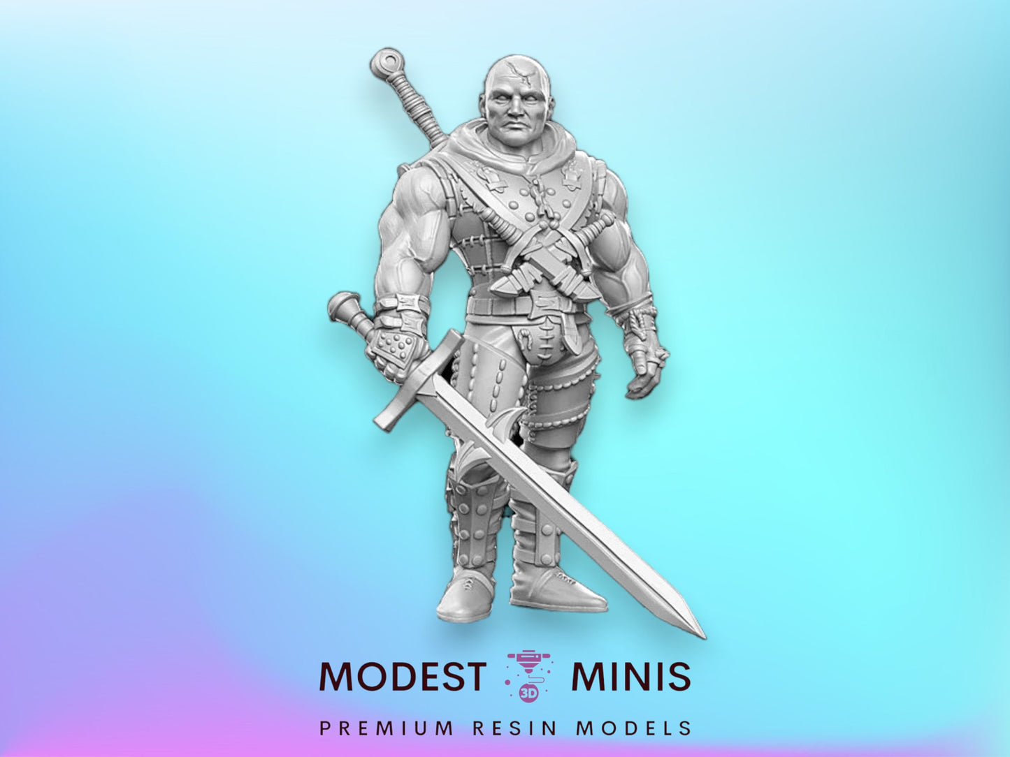 Khramdor Battlemage - 28mm 32mm Scale DnD Miniature | Dungeons and Dragons | Witcher Contract - RN Estudio