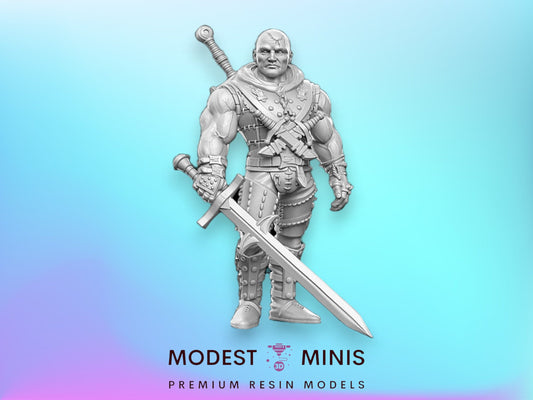 Khramdor Battlemage - 28mm 32mm Scale DnD Miniature | Dungeons and Dragons | Witcher Contract - RN Estudio