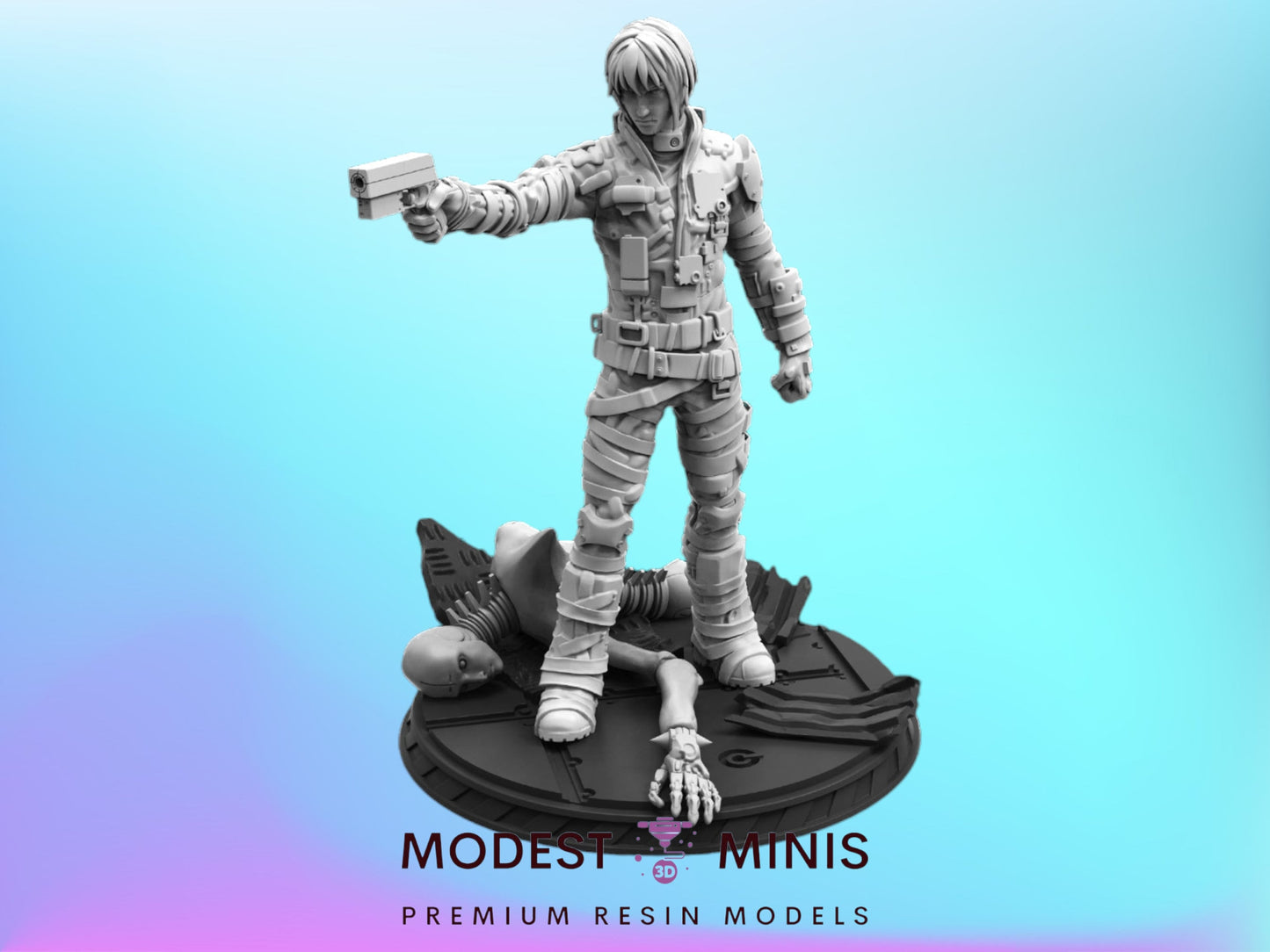 Provisional Safeguard Unit - Cyberpunk Miniature  | Papsikels