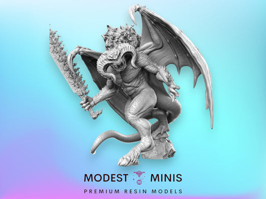 Balrog Boss Encounter - 32mm Scale DnD Miniature | Dungeons and Dragons | JRPG Mini - RN Estudio
