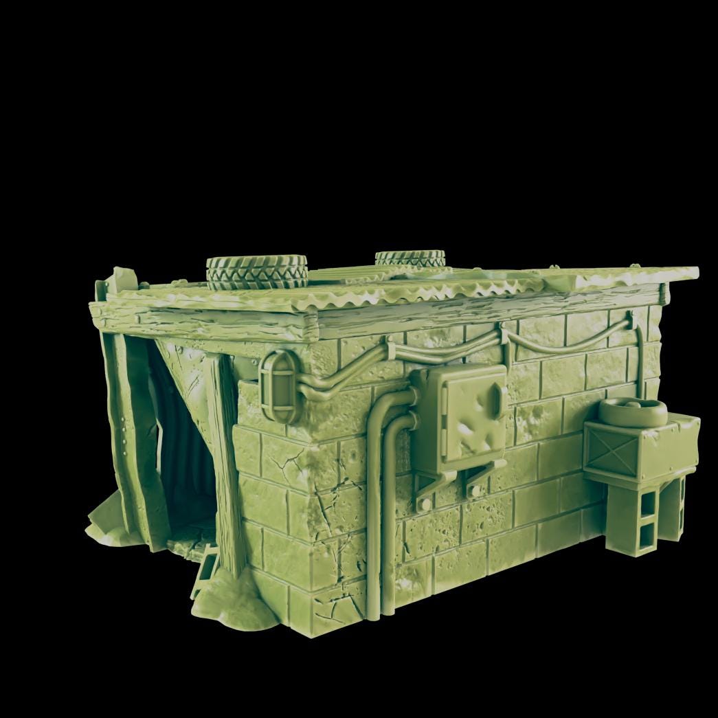 Radio Outpost | 28mm - 40mm Scale | Survivor Terrain | Fantasy Scatter | Sci Fi Terrain | EC3D Badlands