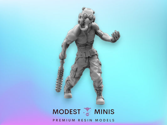 9pc Crazy Mind Vandals Set - Resin Scale Alien Miniature  | Cyberpunk | Papsikels